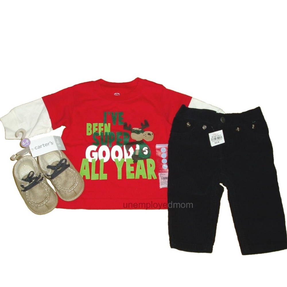 Baby Boys Christmas Outfit NWT Lot #51